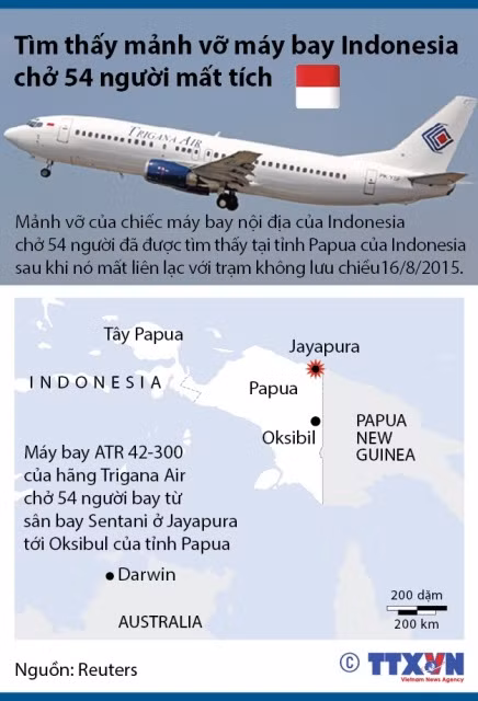 Phát hiện mảnh vỡ nghi của máy bay Indonesia mất tích ảnh 1