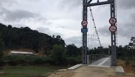 Kiểm tra thông tin cầu treo dân sinh phục vụ 2 hộ dân ảnh 1
