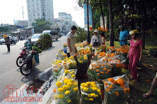 Chiều tối 30 Tết, giá hoa 'rẻ như cho', nhiều chủ hàng đập bỏ ảnh 4