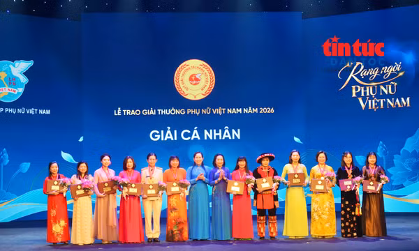 Vinh danh 5 tập thể, 12 cá nhân giải thưởng Phụ nữ Việt Nam 2026 