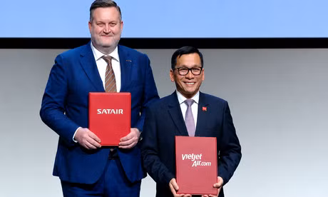 Vietjet và Satair trao Thoả thuận chiến lược phát triển chuỗi cung ứng hàng không tại Vietnam