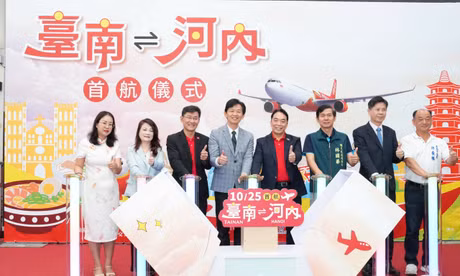 Vietjet khai trương đường bay thẳng Hà Nội – Đài Nam (Đài Loan, Trung Quốc)