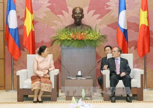 Chủ tịch Quốc hội hội đàm với Chủ tịch Quốc hội Lào ảnh 3