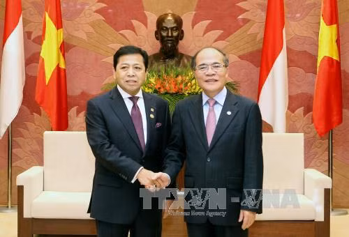 Chủ tịch Quốc hội tiếp Chủ tịch Hạ viện Indonesia ảnh 3