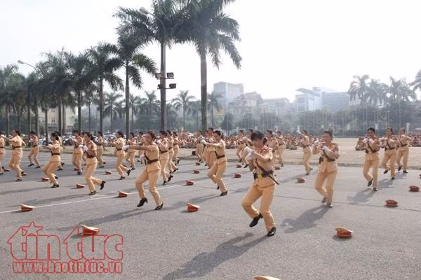 Hội thi điều lệnh võ thuật công an nhân dân ảnh 3