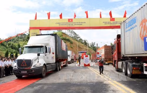 Thông xe tuyến vận tải tại Cửa khẩu Quốc tế Hữu Nghị, Việt Nam - Trung Quốc ảnh 2