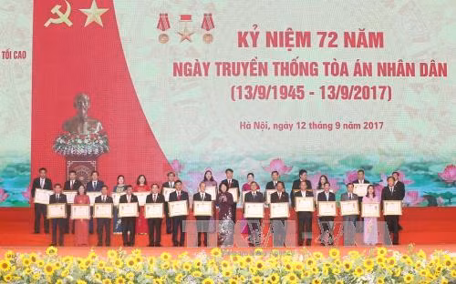 Phó Chủ tịch nước dự Lễ kỷ niệm 72 năm Ngày truyền thống Tòa án nhân dân ảnh 1