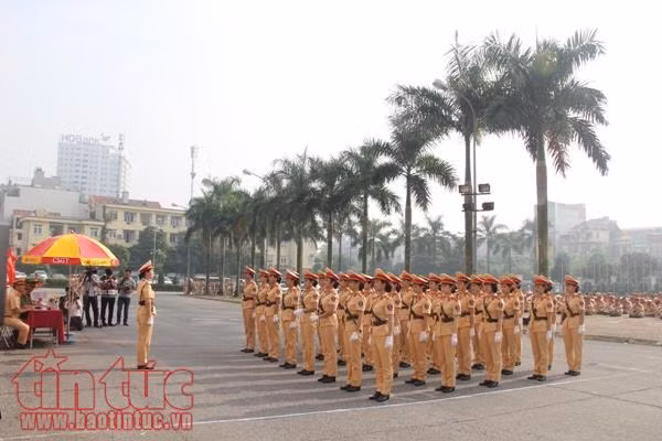 Hội thi điều lệnh võ thuật công an nhân dân ảnh 2