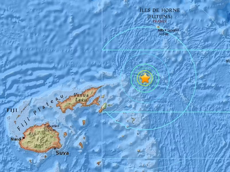 Động đất mạnh ngoài khơi Fiji, Tonga ảnh 1