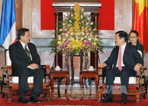 Chủ tịch nước Trương Tấn Sang tiếp Ngoại trưởng Thái Lan ảnh 1