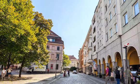 Nikolaiviertel được ví như “ngôi làng nhỏ” giữa lòng Berlin hiện đại. Ảnh: Thuỳ Linh (PV TTXVN tại Đức)