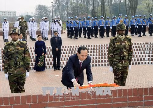Chủ tịch nước Trần Đại Quang hội đàm với Thủ tướng Bangladesh Sheikh Hasina ảnh 4
