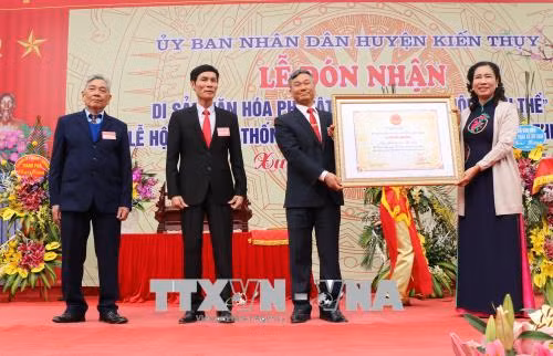 Hải Phòng đón bằng công nhận Di sản văn hóa phi vật thể quốc gia Hội Minh Thề ảnh 2