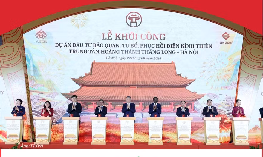 Hà Nội khởi công Dự án đầu tư bảo quản, tu bổ, phục hồi Điện Kính Thiên