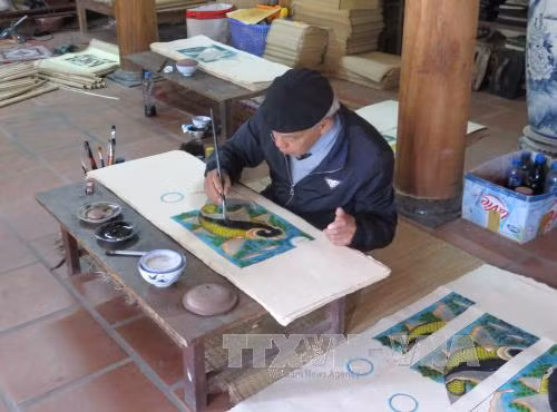 Tìm lại hồn xưa dòng tranh dân gian Việt Nam ảnh 1