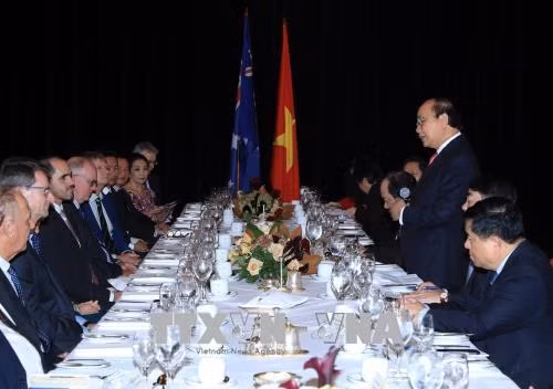 Thủ tướng Nguyễn Xuân Phúc gặp gỡ các doanh nghiệp Australia ảnh 1