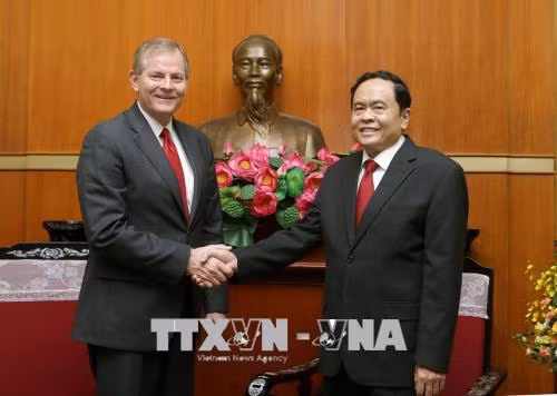 Chủ tịch Mặt trận Tổ quốc tiếp phái đoàn Giáo hội các Thánh hữu ngày sau của Chúa Giê Su Ky Tô ảnh 1