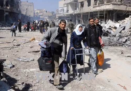 Nga xác nhận 73.000 người dân Syria đã sơ tán khỏi Đông Ghouta ảnh 1