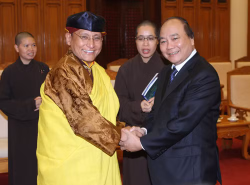Phó Thủ tướng Nguyễn Xuân Phúc tiếp Trưởng dòng Truyền thừa đời thứ 12 Phật giáo Nepal ảnh 1