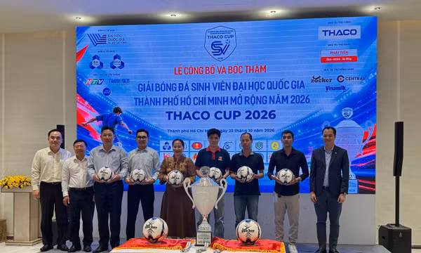 16 trường đại học tham gia Giải bóng đá ĐHQG-HCM mở rộng 2026