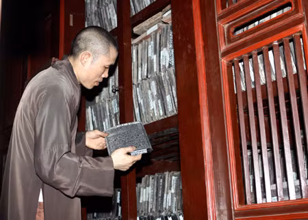 Mộc bản kinh phật chùa Vĩnh Nghiêm ảnh 2