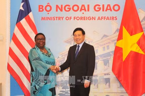 Phó Thủ tướng Phạm Bình Minh hội đàm với Bộ trưởng Ngoại giao Liberia ảnh 1