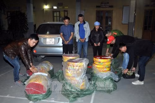  Bắt quả tang vụ vận chuyển 183 kg pháo tại Hải Dương ảnh 1