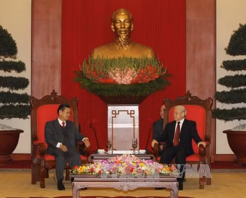 Tổng Bí thư Nguyễn Phú Trọng tiếp Phó Thủ tướng Lào ảnh 1