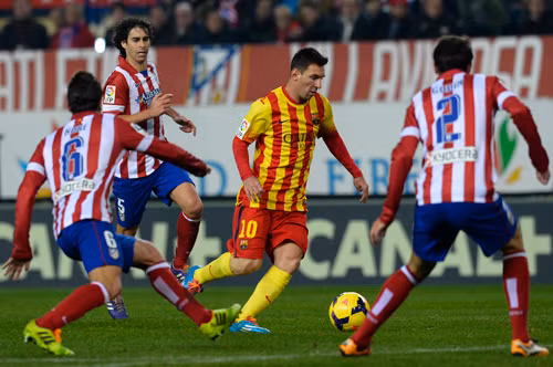 Atletico lại gục ngã trước Barca ảnh 1