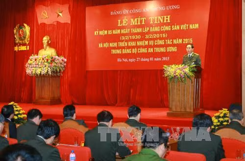 Đảng ủy Công an Trung ương triển khai chương trình công tác 2015 ảnh 2