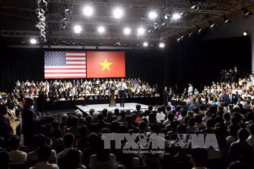 Ông Obama giao lưu với hơn 800 thủ lĩnh trẻ Việt Nam ảnh 2