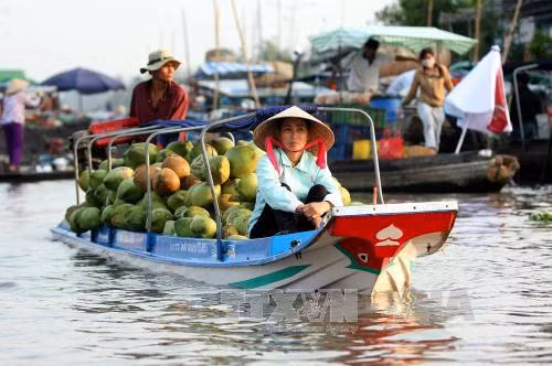 Độc đáo chợ nổi Ngã Năm ảnh 11