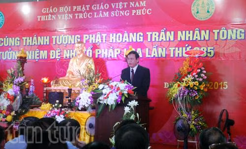 Lễ cung rước tôn tượng Đức Phật hoàng Trần Nhân Tông ảnh 3