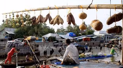 Độc đáo chợ nổi Ngã Năm ảnh 6