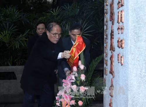Chủ tịch Quốc hội Nguyễn Sinh Hùng tiếp Chủ tịch Nhân đại tỉnh Quảng Đông ảnh 2