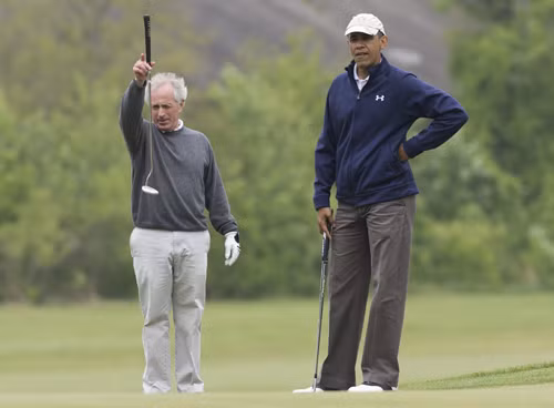 Obama thử 'ngoại giao golf'’ ảnh 4