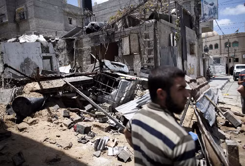 Dải Gaza chìm trong khói lửa ảnh 1