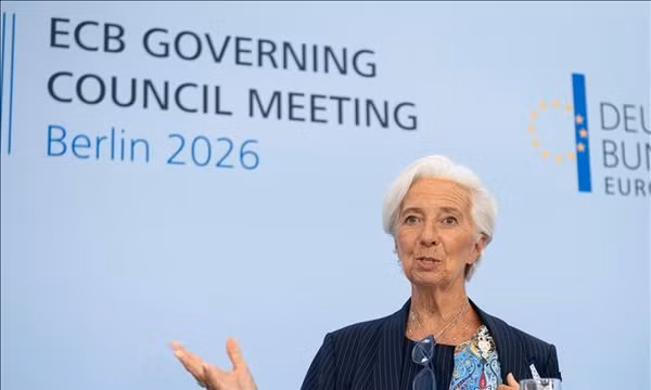 Chủ tịch ECB: Cú sốc lạm phát sẽ kéo dài hơn dự đoán