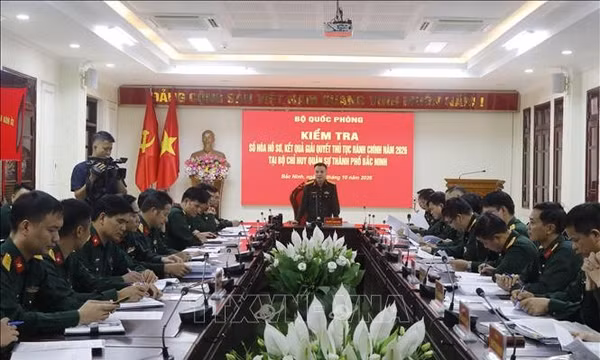 Đẩy nhanh số hóa hồ sơ, giải quyết thủ tục hành chính trong quân đội