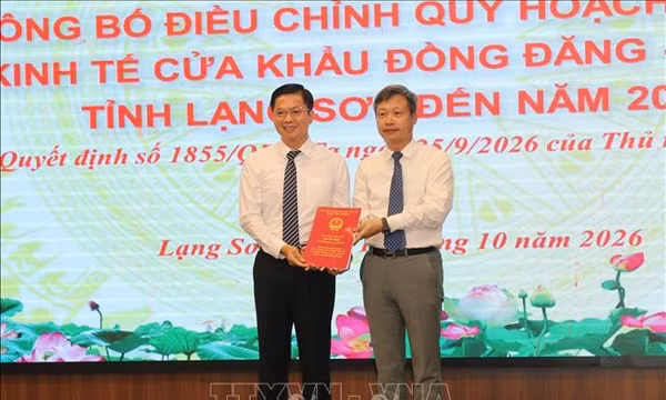 Công bố Điều chỉnh Quy hoạch chung Khu kinh tế cửa khẩu Đồng Đăng-Lạng Sơn