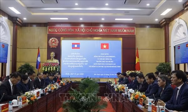 Bắc Ninh tăng cường hợp tác trong xây dựng Đảng, vận hành chính quyền địa phương với các địa phương của Lào