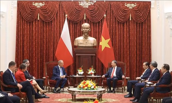 Tổng Bí thư, Chủ tịch nước Tô Lâm tiếp Thủ tướng Ba Lan Donald Tusk