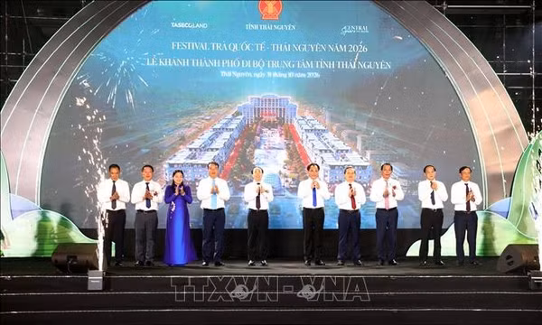 Khánh thành phố đi bộ trung tâm tỉnh Thái Nguyên
