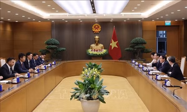 Phó Thủ tướng Lê Tiến Châu tiếp Hiệu trưởng Trường Kinh doanh, Đại học Hong Kong