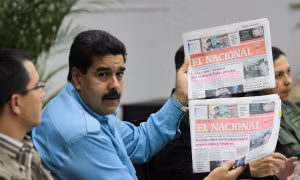 Tổng thống Maduro tố cáo báo chí đối lập cổ vũ cuộc chiến kinh tế chống chính phủ (ảnh: AVN)