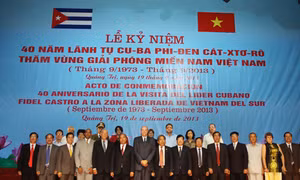 Kỷ niệm 40 năm lãnh tụ Fidel Castro thăm vùng giải phóng miền Nam Việt Nam
