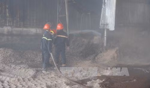 Bình Phước dập tắt vụ hỏa hoạn tại công ty sản xuất gỗ ảnh 1