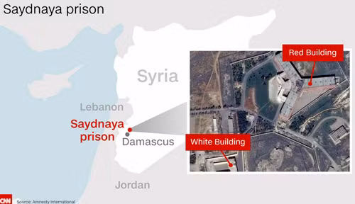 Chính quyền Syria bác bỏ cáo buộc treo cổ 13.000 tù nhân ảnh 1