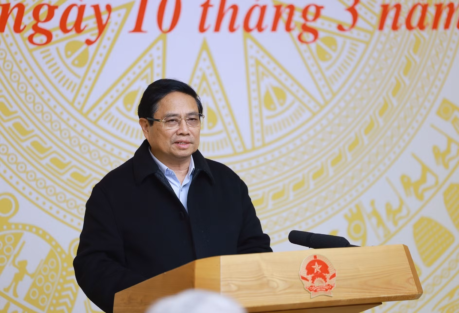 Thủ tướng Phạm Minh Chính chủ trì phiên họp. Ảnh: Dương Giang-TTXVN