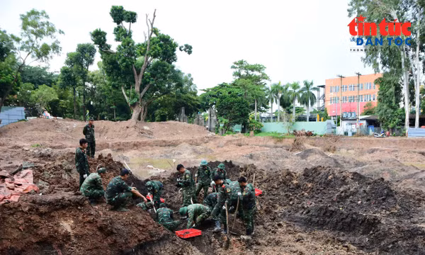 Các lực lượng quy tập 713 bộ hài cốt tại Công viên Lê Thị Riêng